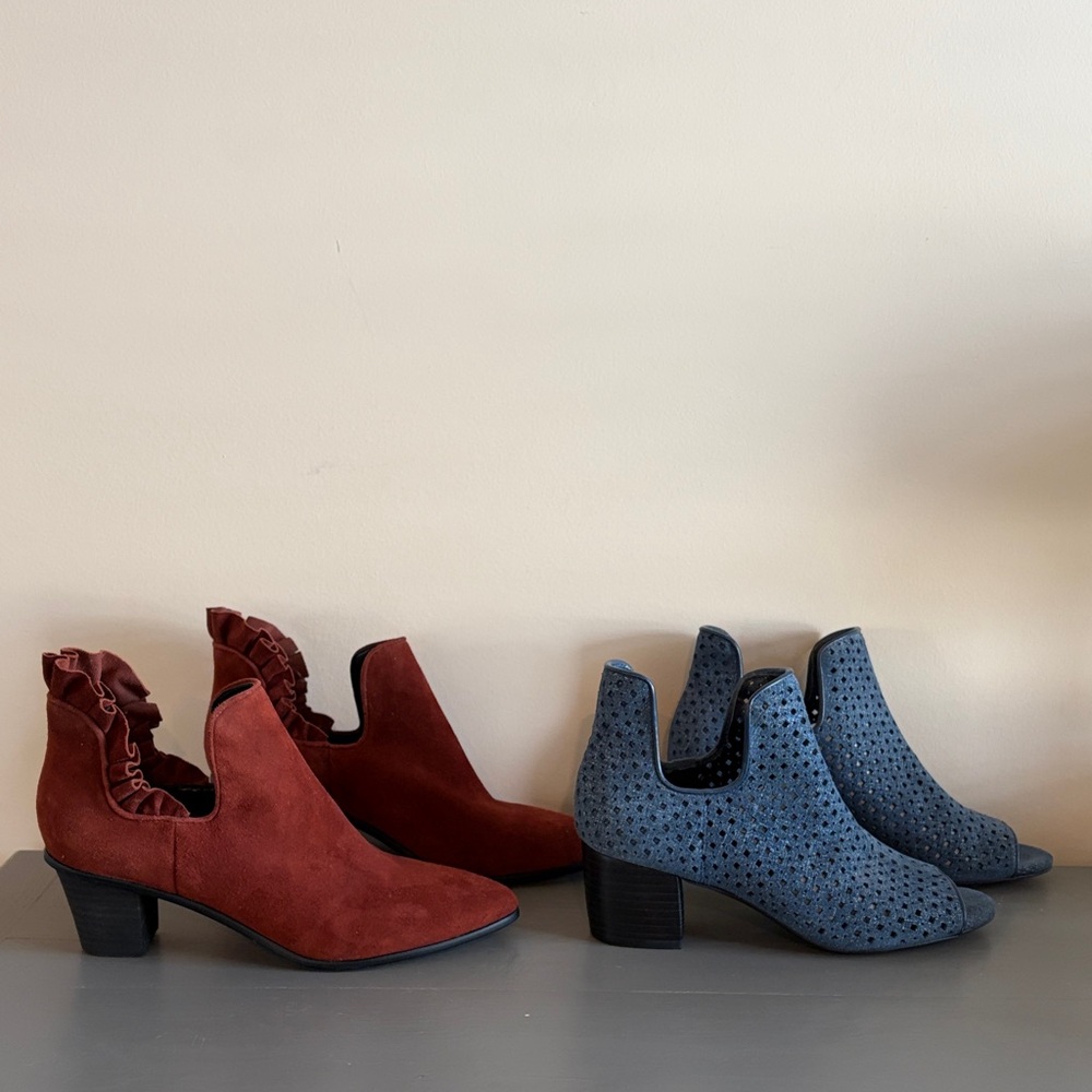 Set of 2 Lori Goldstein Ankle Booties - Cydney and Gioia Booties